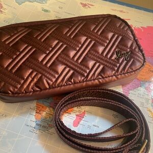 Lug Coupe XL convertible bag metallic burgundy